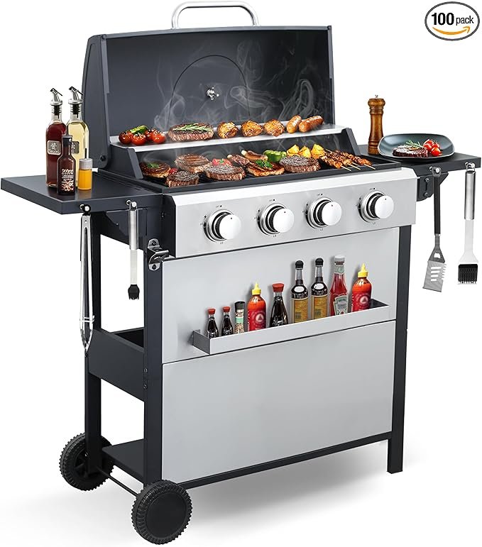 4-Burner Gas BBQ Grill